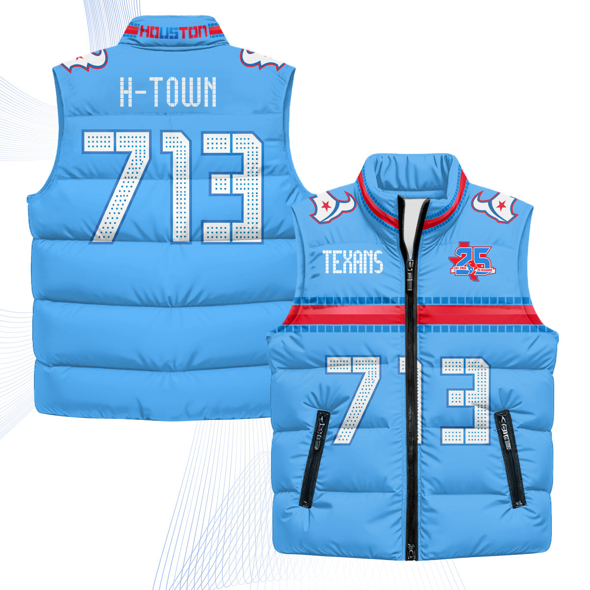 HOU 2026 Rivalries Puffer Vest - Printed