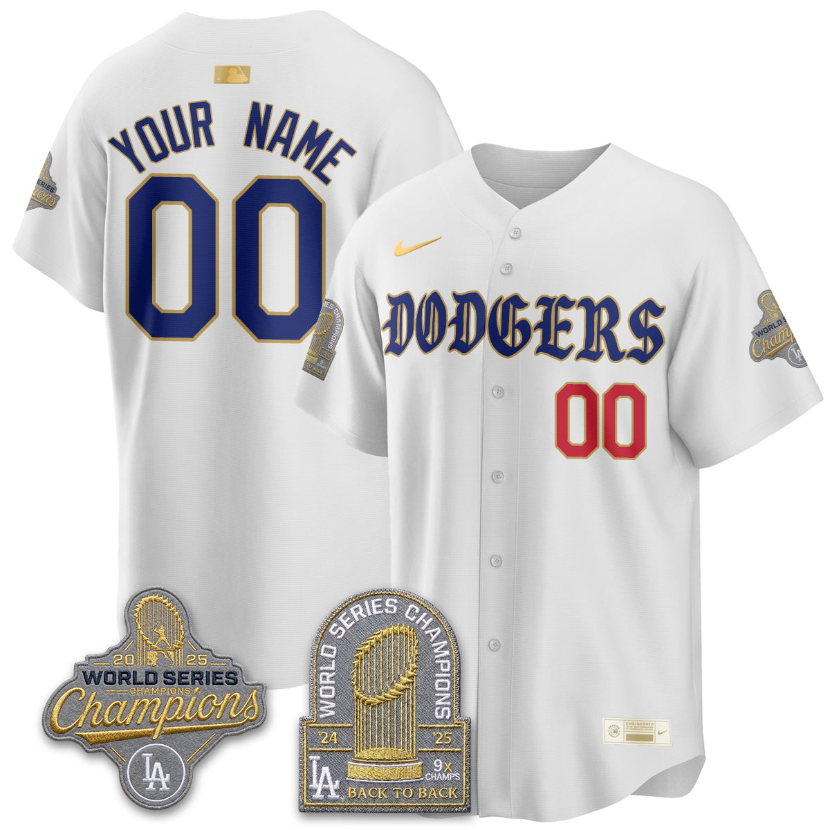 LAD Vapor Limited Custom Jersey - Back to Back 9x Champs - All Stitched