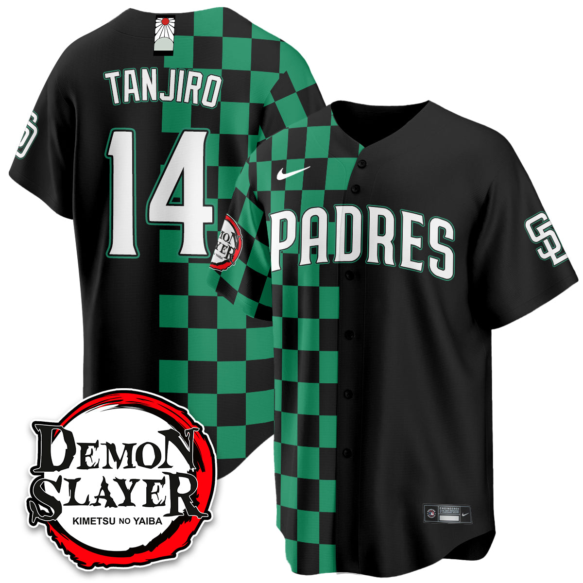 San Diego Padres Demon Slayer Vapor Limited Jersey - Stitched