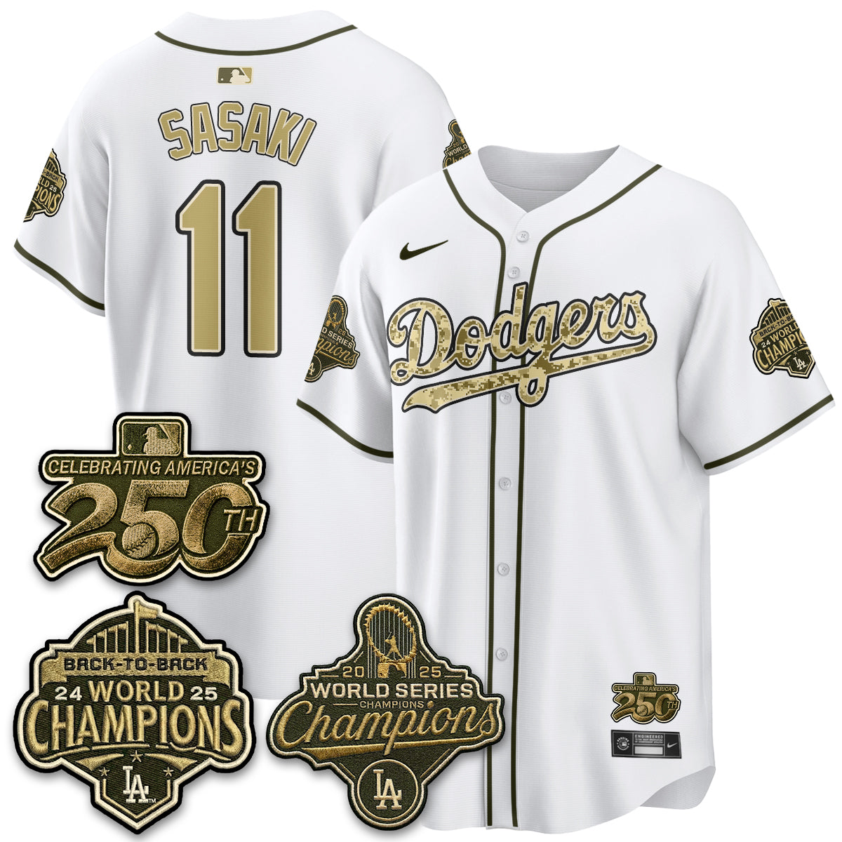 LAD Military Appreciation Game Day Jersey -All Stitched