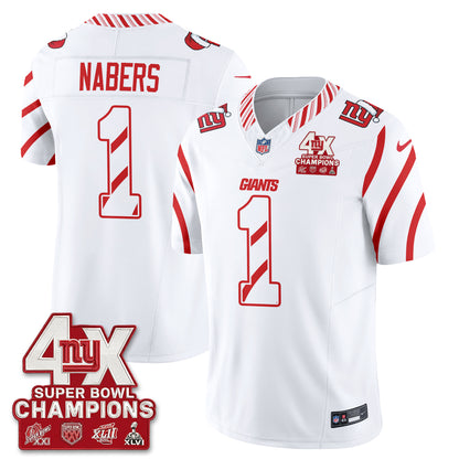 NYG  Xmas Edition Vapor Jersey - Stitched