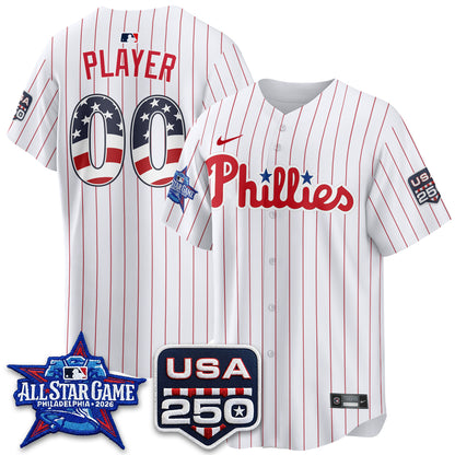 Philadelphia Phillies 2026 All Star Edition Vapor Custom Jersey - Stitched