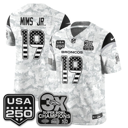 Denver Broncos 2026 Salute to Service Edition Vapor Jersey - Stitched