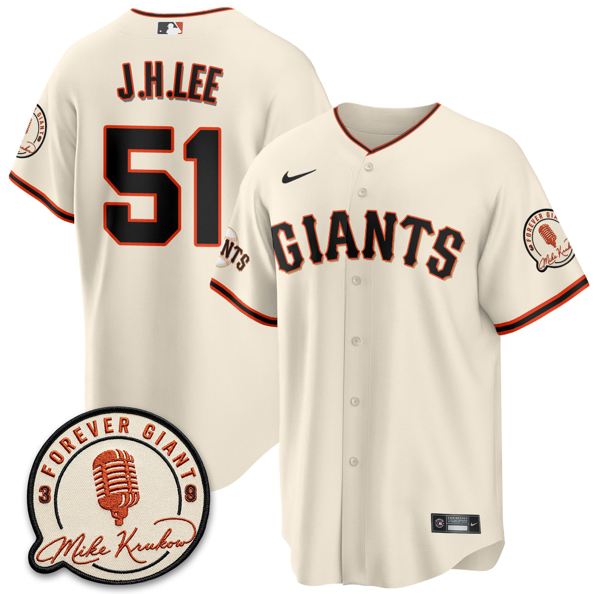 SF Mike Krukow Vapor Jersey - Stitched