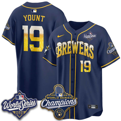 MIL "Pitcher & Pint" 2026 WS Champions Jersey - Stitched (#9) (2)