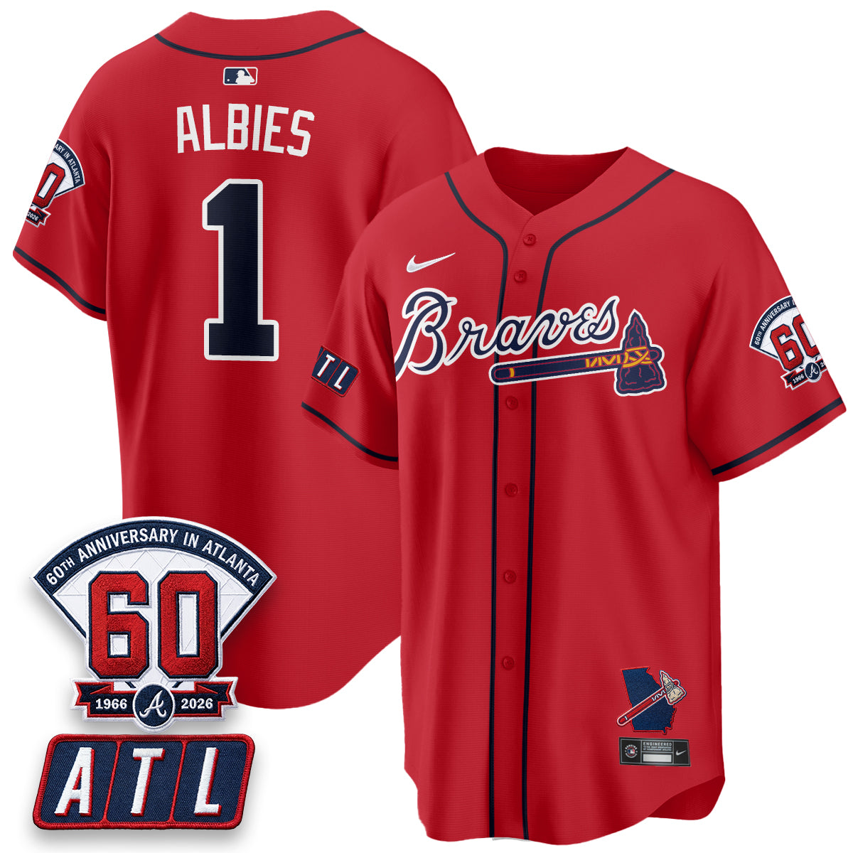 ATL 2026 60th Anniversary Vapor City Connect Limited Jersey - All Stitched