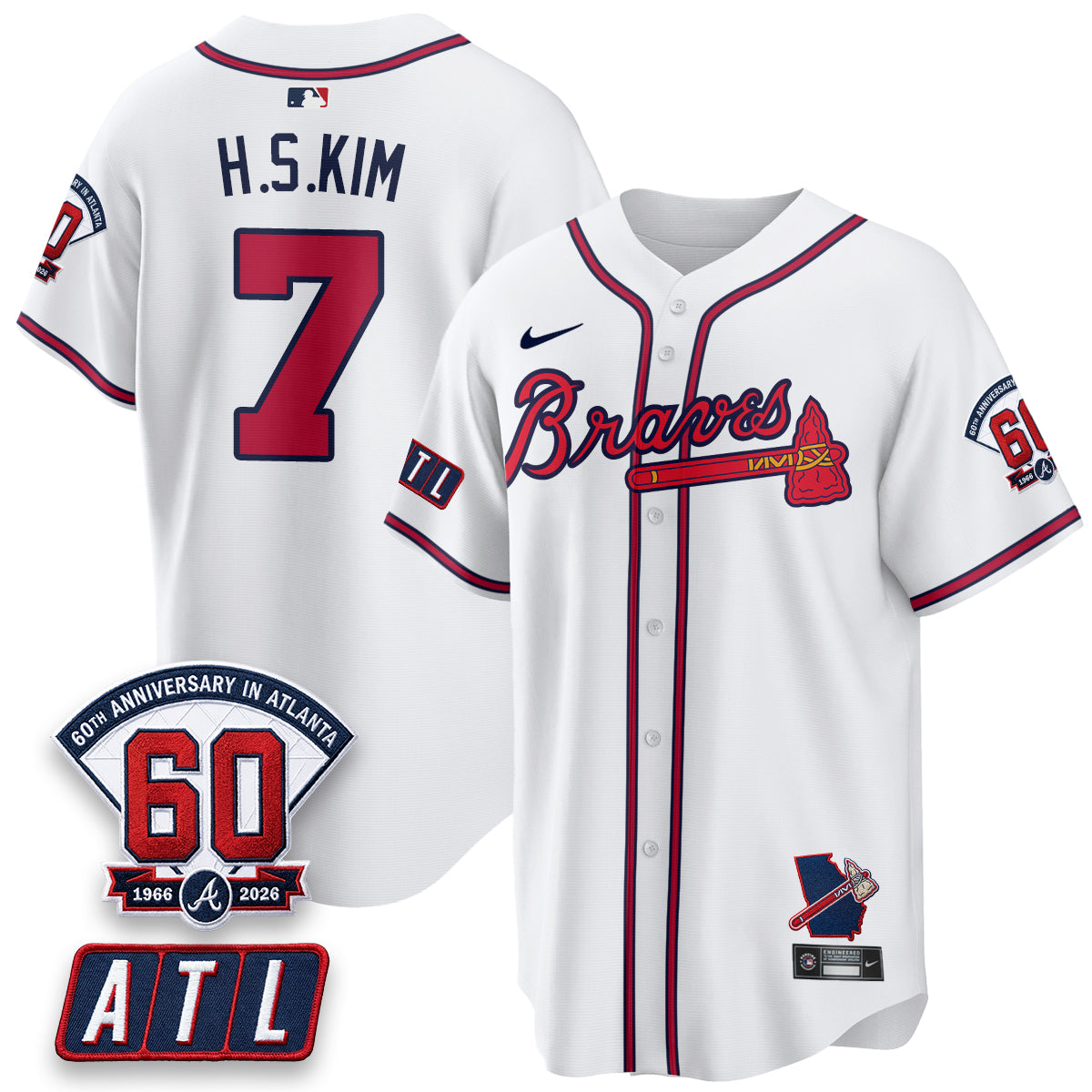ATL 2026 60th Anniversary Vapor City Connect Limited Jersey - All Stitched