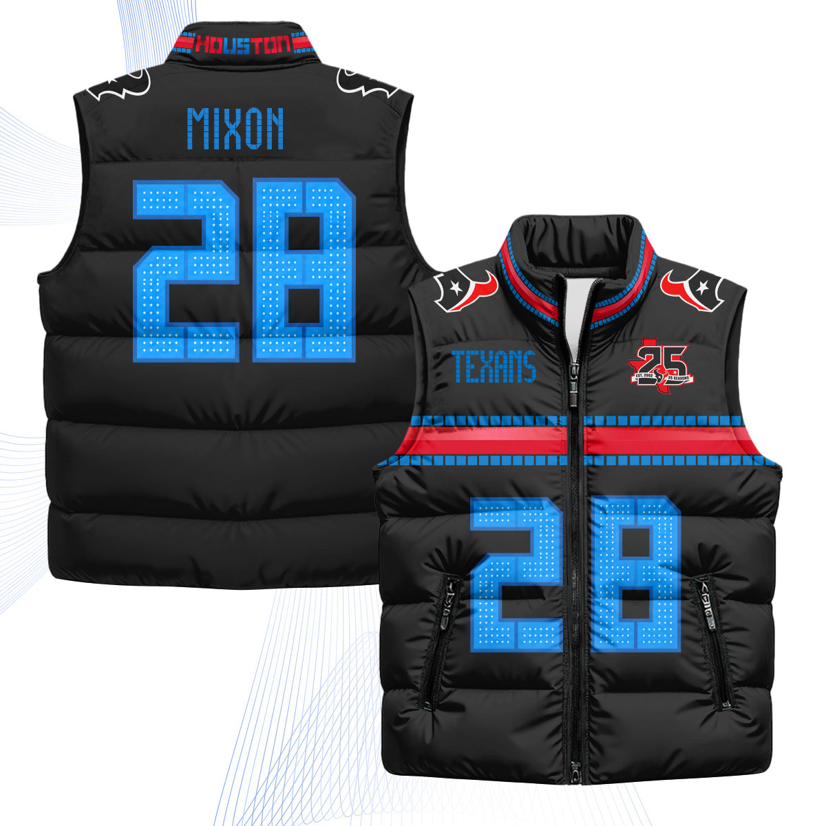 HOU 2026 Rivalries Puffer Vest - Printed