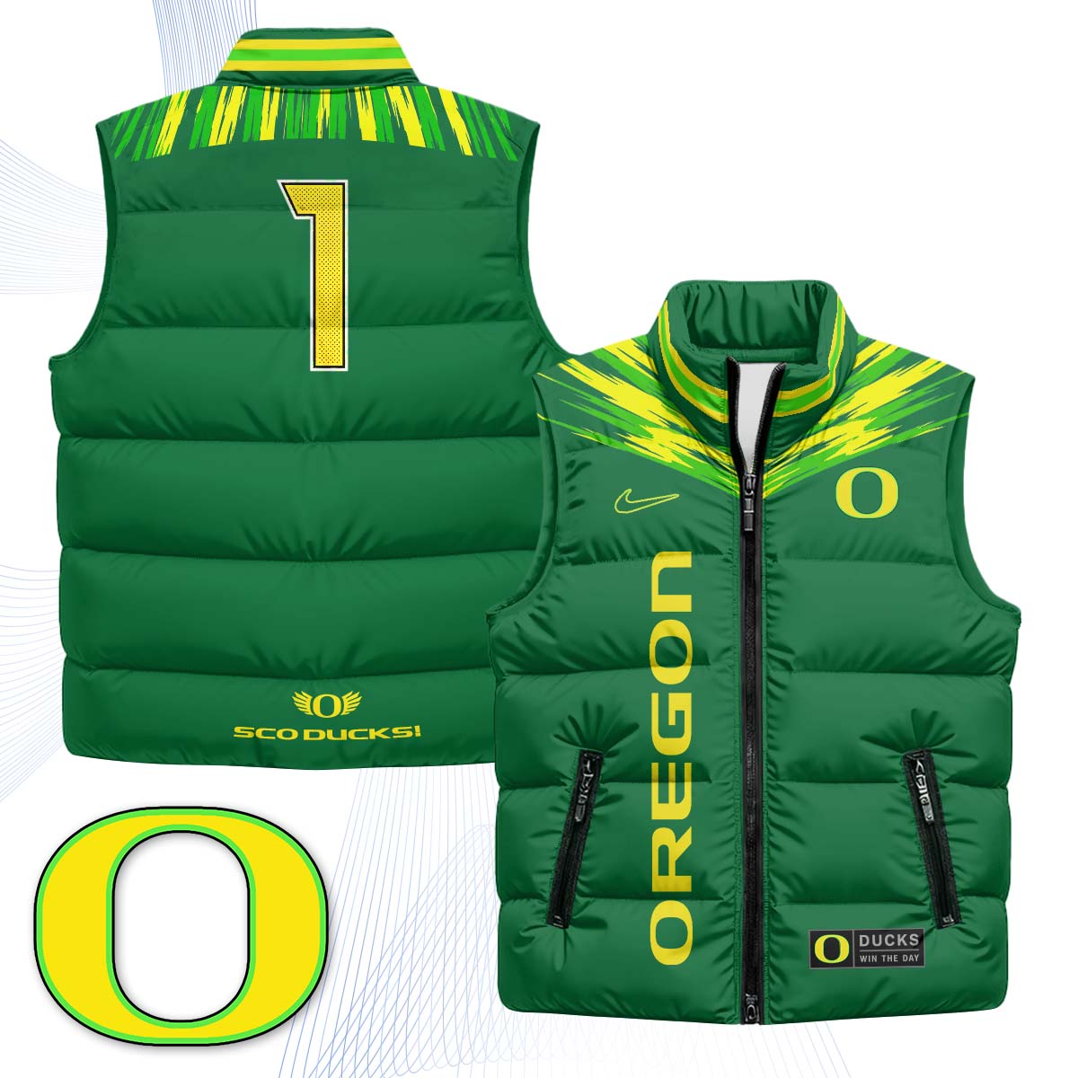 ORE "Origin of Speed" Puffer Vest - Printed