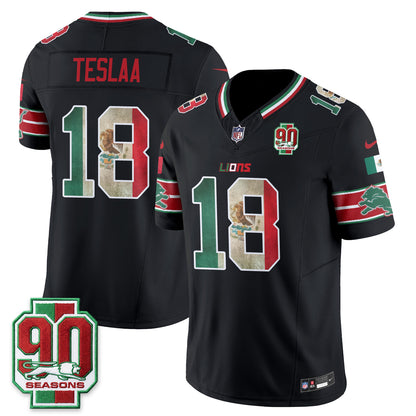 Detroit Lions Mexico Edition Vapor Jersey - Stitched