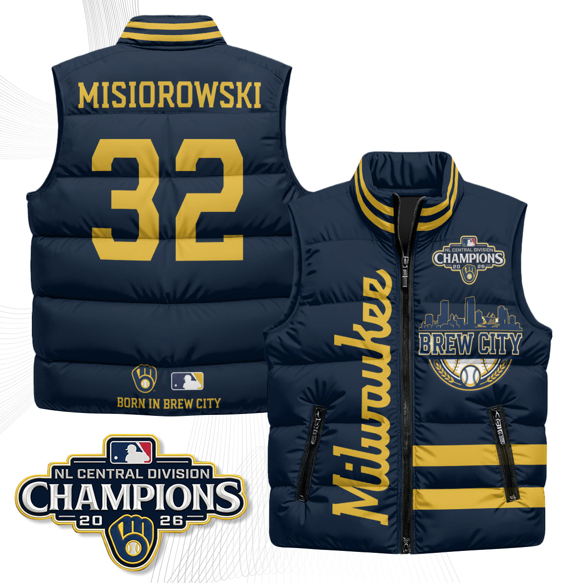 MIL "Brew City" Puffer Vest - Printed V3