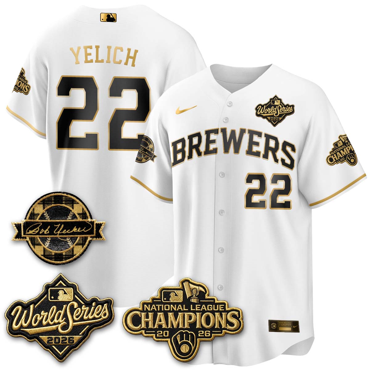 MIL 2026 NL Champions - Uecker Patch Navy Limited Edition - Stitched N1
