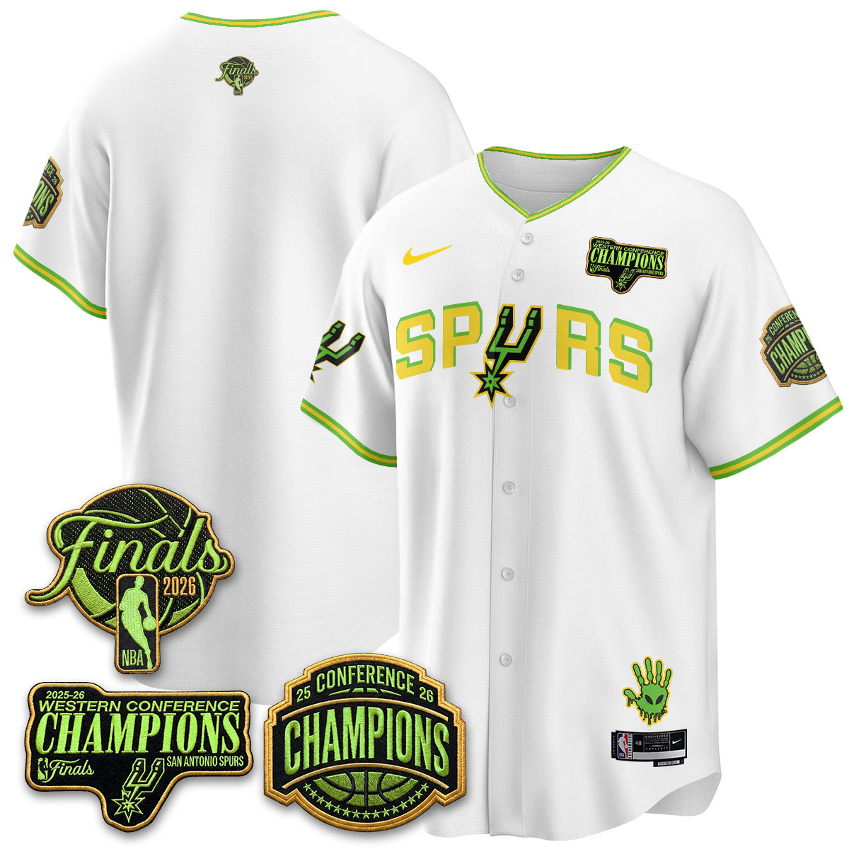 San Antonio Spurs 2026 Basketball Alien Style Vapor Jersey - Stitched