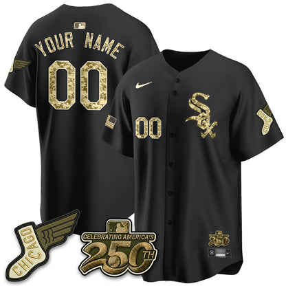 Chicago White Sox Salute to Service 2026 Vapor Limited Custom Jersey - Stitched
