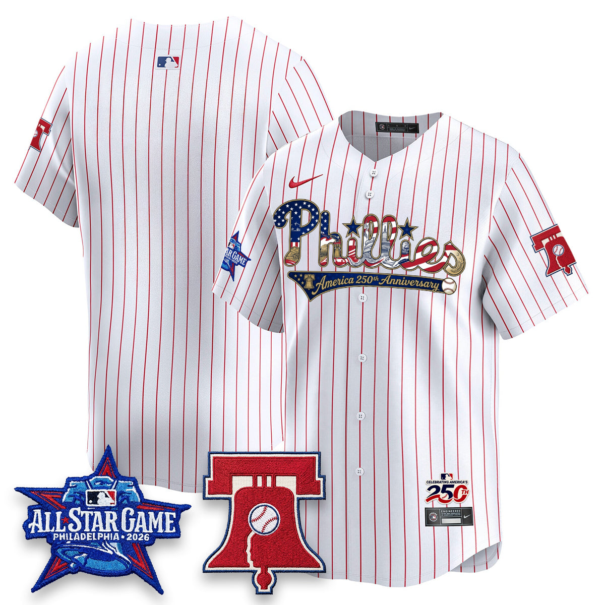 PHI 2026 Independence Day USA Vapor Limited Blue Jersey - Stitched