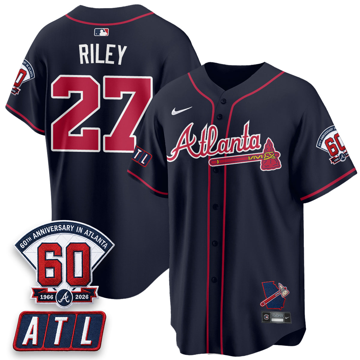 ATL 2026 60th Anniversary Vapor City Connect Limited Jersey - All Stitched
