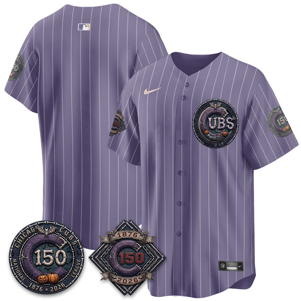 Chicago Cubs Nightmare Edition Vapor Limited Jersey - Printed