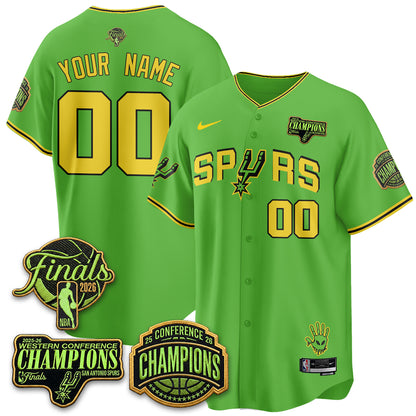 San Antonio Spurs 2026 Basketball Alien Style Vapor Custom Jersey - Stitched