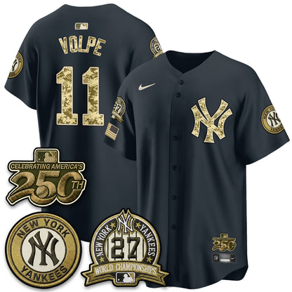 NYY Salute to Service 2026 Vapor Limited Jersey - Stitched