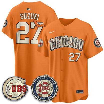 Chicago Cubs Halloween 2026 Vapor Limited Jersey - Stitched