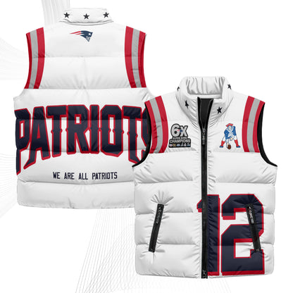 NE Rivalries Puffer Vest - Printed
