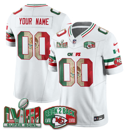 KC Mexico Edition Vapor Custom Jersey - Stitched