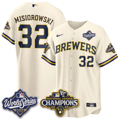 MIL W.S 26 & 2026 NL Champions Navy Jersey - Stitched
