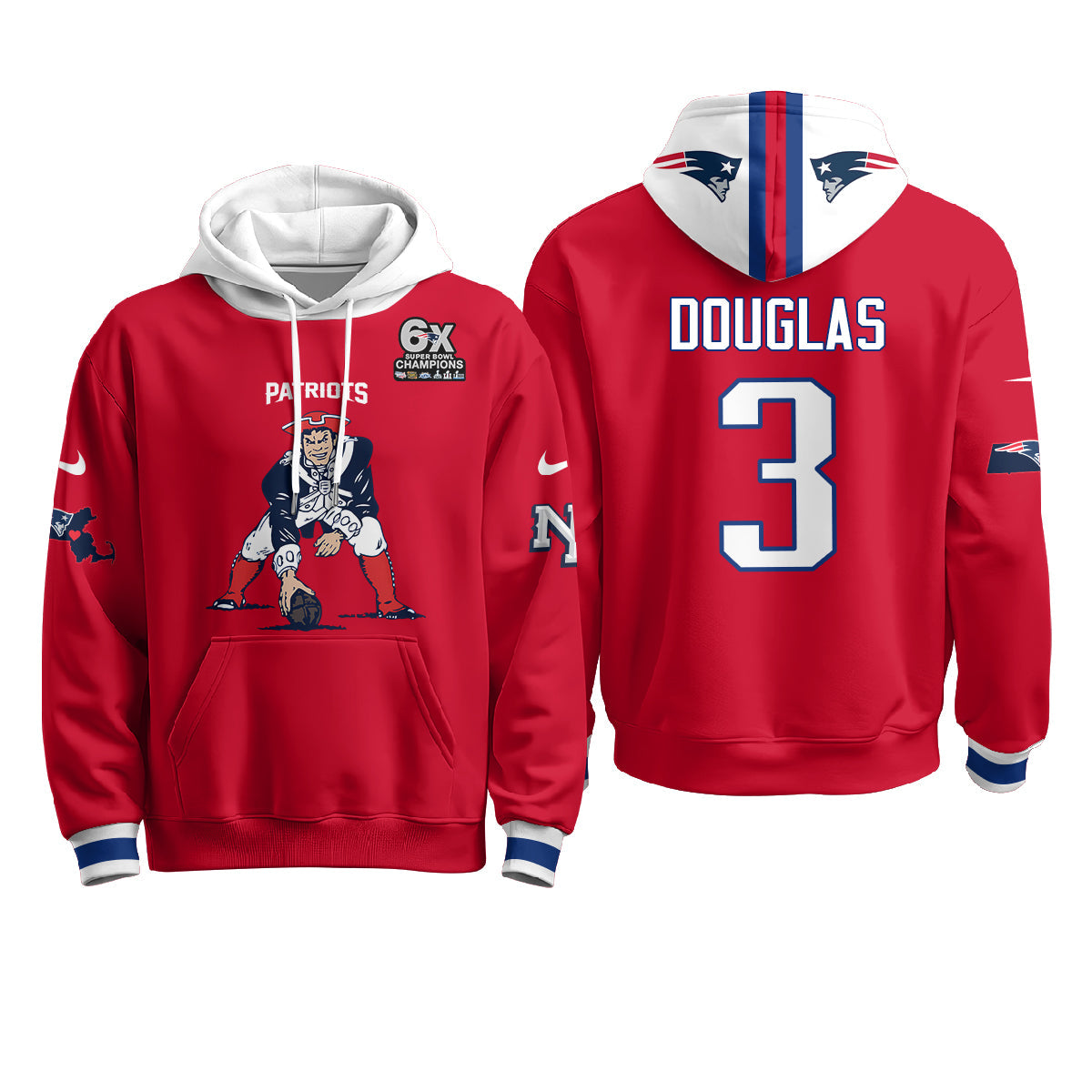 NE Minuteman Edition Fleece Hoodie - Printed