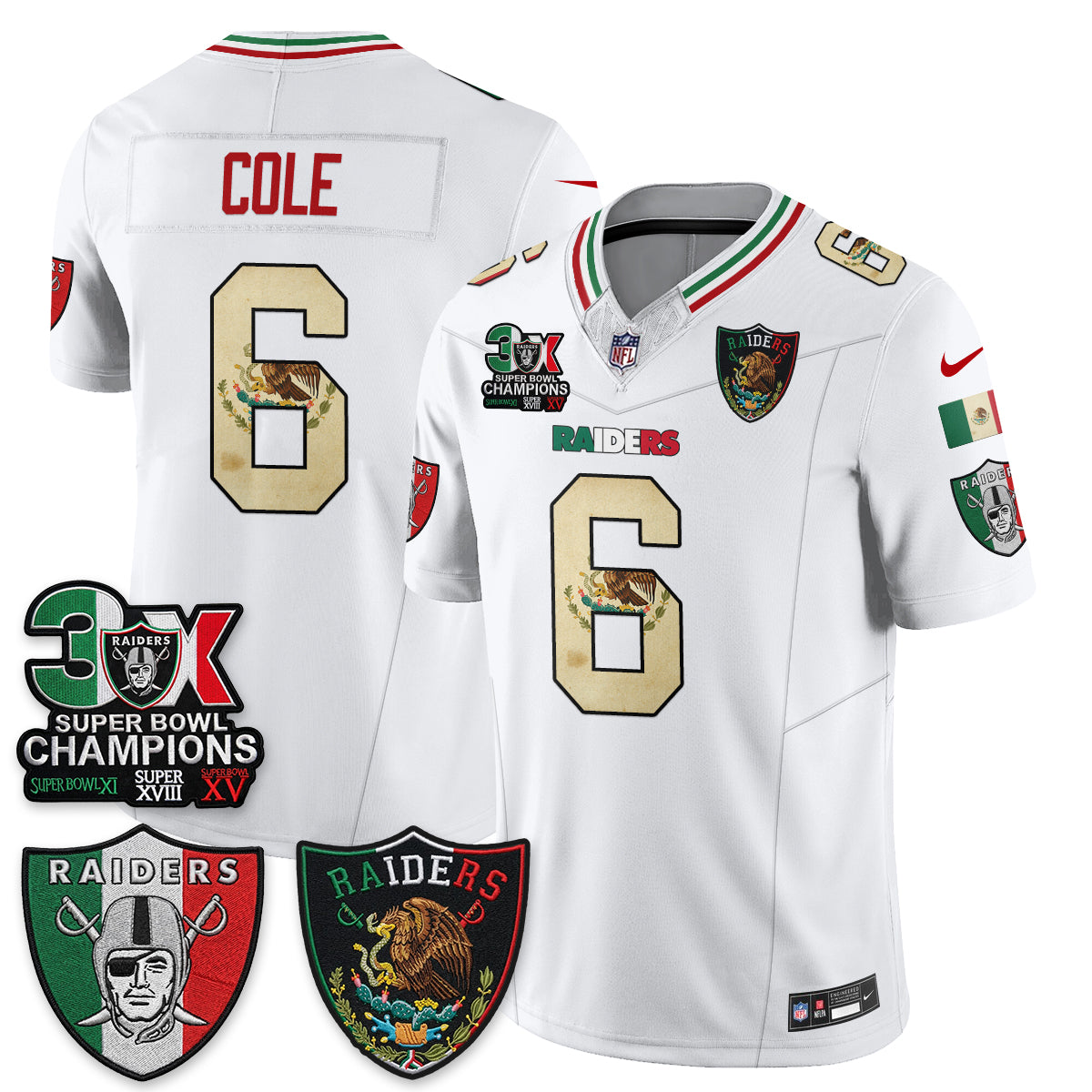 LVR 3X Champs Mexico Edition Vapor Jersey - Stitched