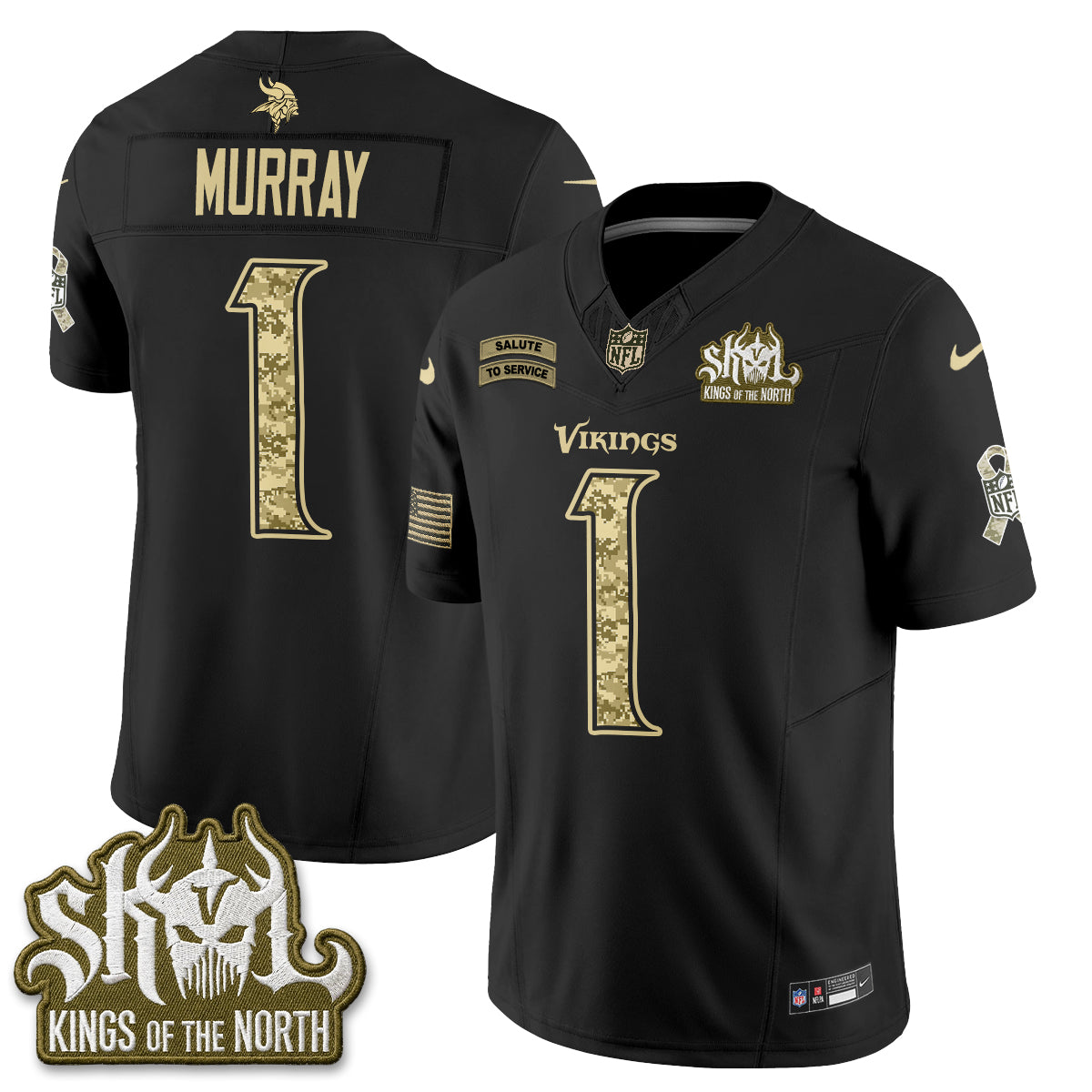 MIN 2026 Salute to Service V2 Vapor Jersey - Stitched