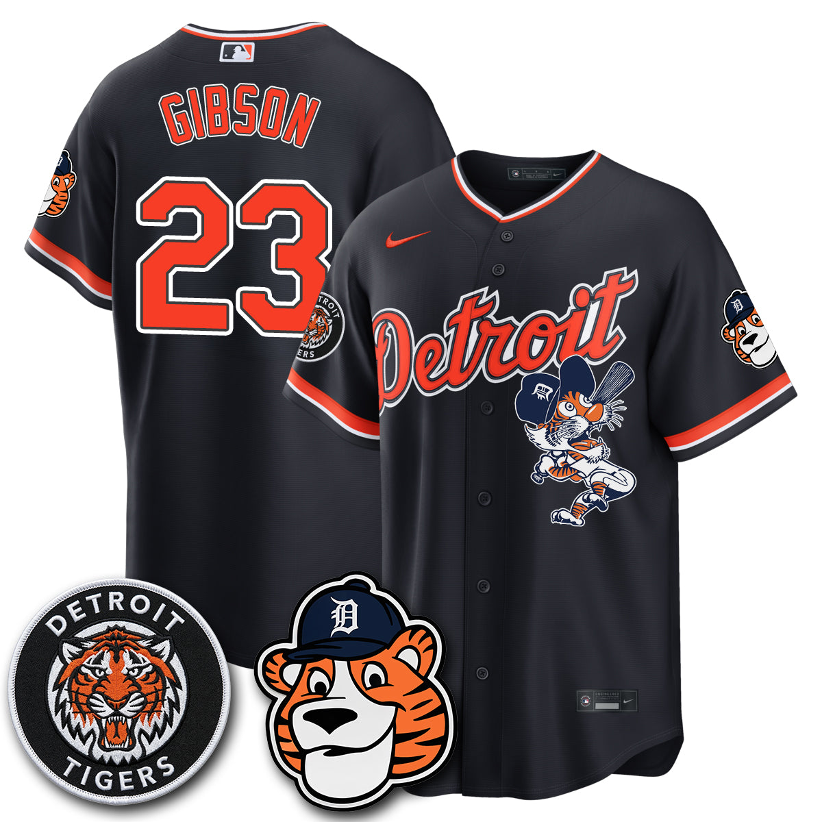 Detroit Tigers Paws Edition Vapor Limited Jersey - Stitched