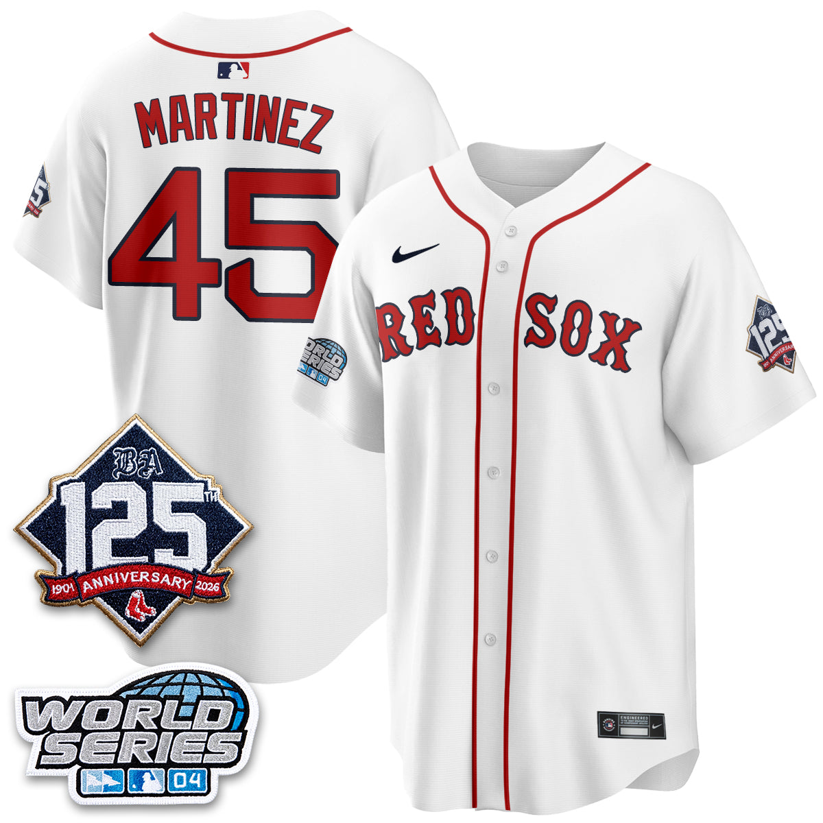 Boston Red Sox Throwback 2004 Vapor Jersey - Stitched
