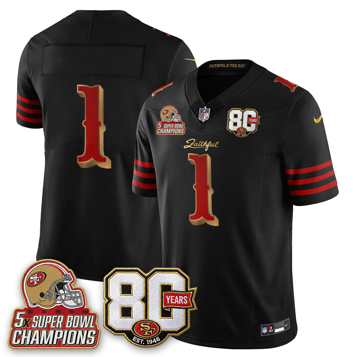 SF 80 Years & 5X Champs Rivalries Edition - Stitched (2)
