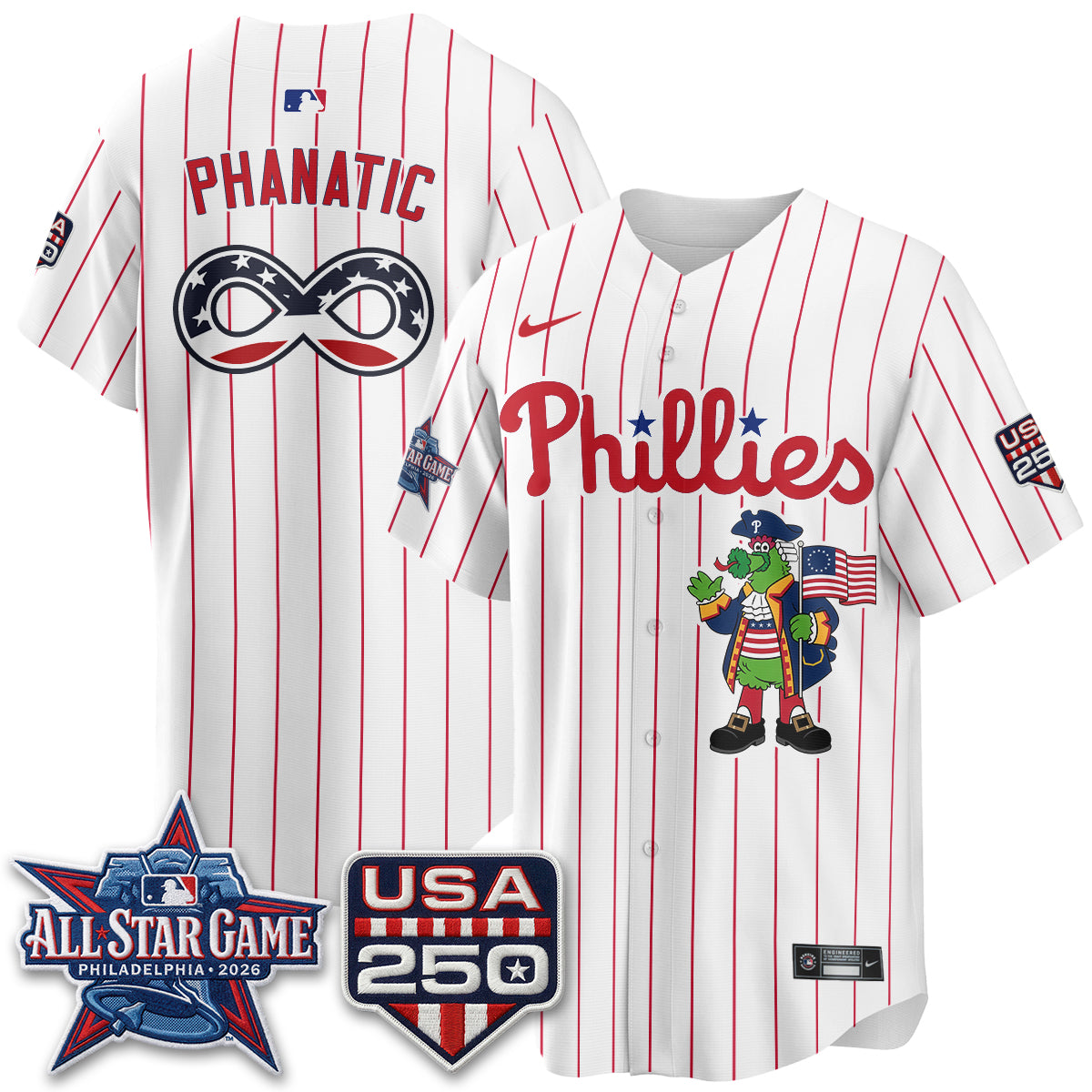 Philadelphia Phillies 2026 All Star Phanatic Edition Vapor Jersey - Stitched