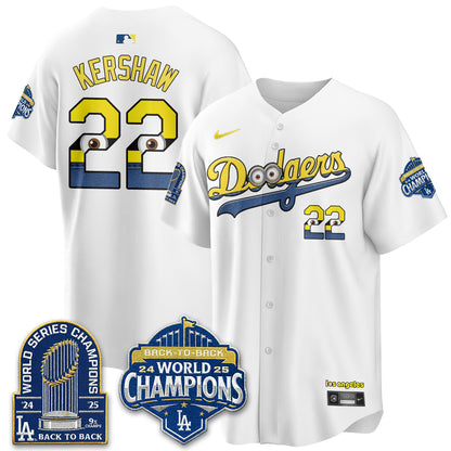 Los Angeles Dodgers x Yellow Capsules Vapor Jersey - Stitched
