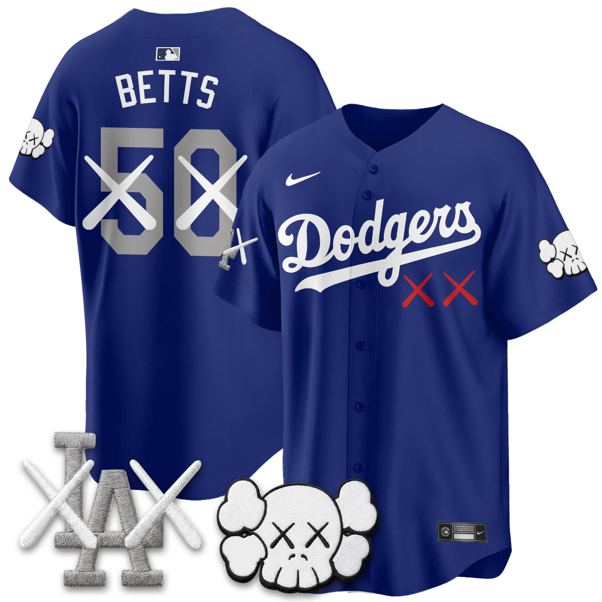 Los Angeles Dodgers x KAWS Edition Vapor Jersey - Stitched