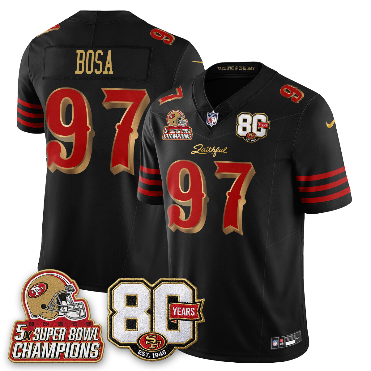 SF 80 Years & 5X Champs Rivalries Edition - Stitched (2)