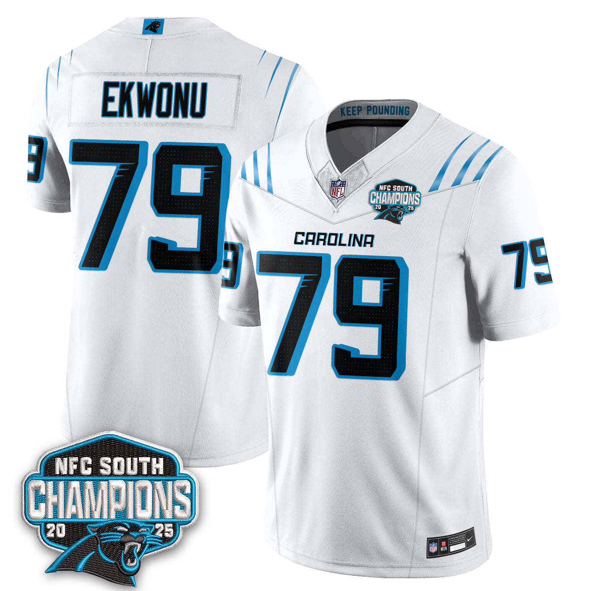 Carolina Panthers Fangear Edition Vapor Jersey - Stitched