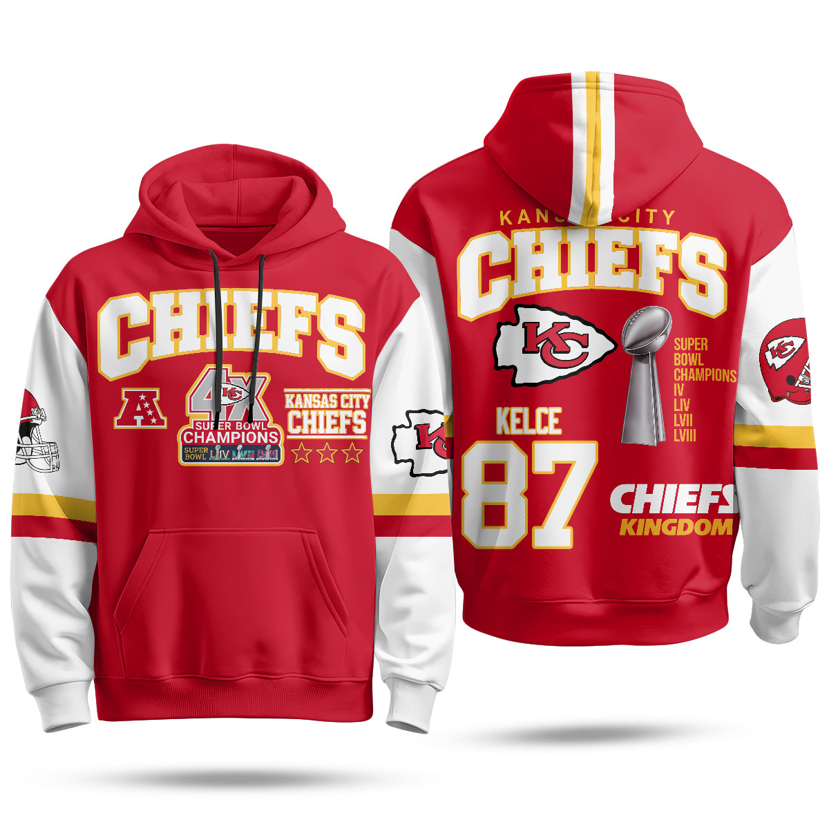 KC 4X Champs Gold Edition Fleece Hoodie - Printed