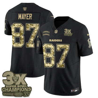 Las Vegas Raiders 2026 Salute to Service V2 Vapor Jersey - Stitched