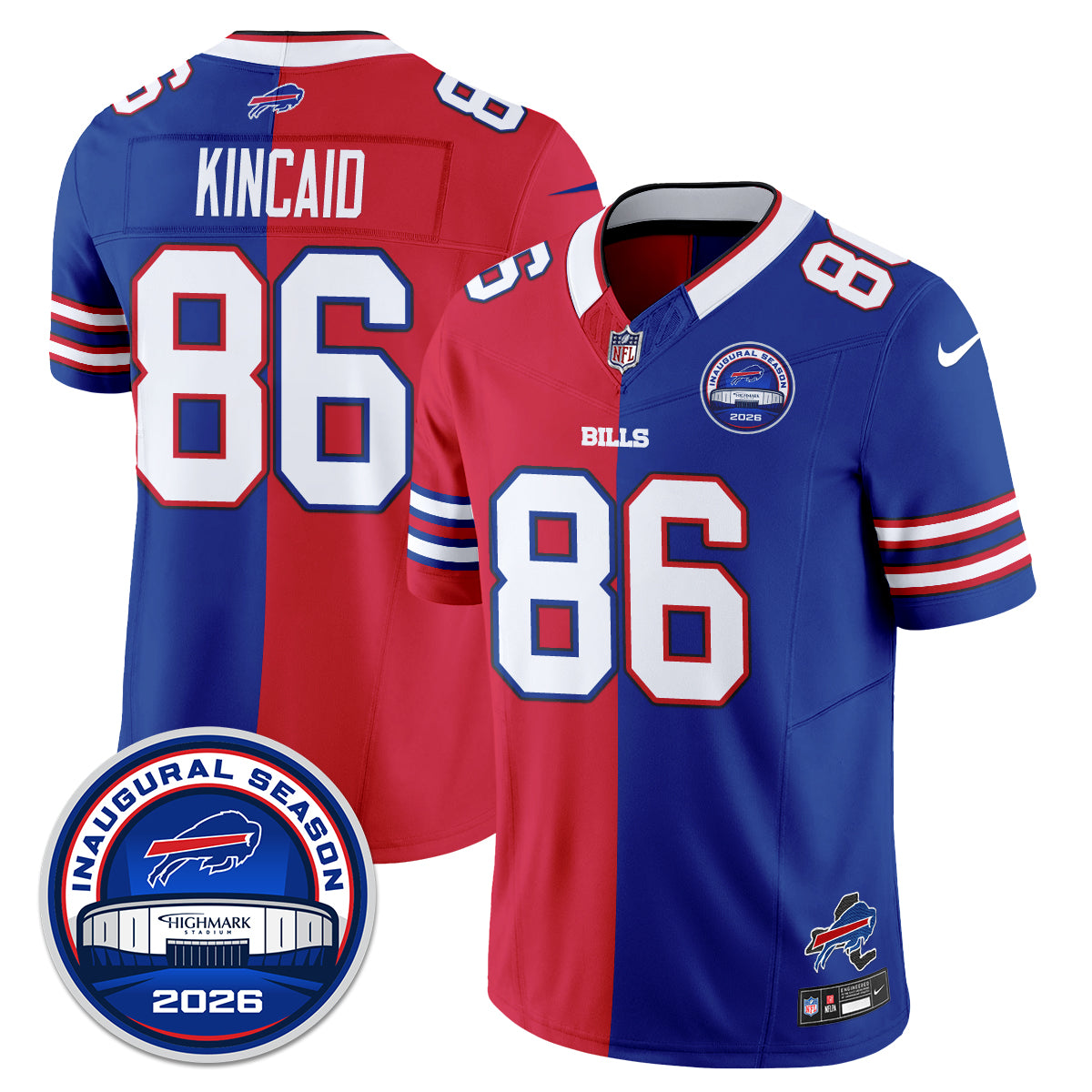 Buffalo Bills 2026 Split Edition Vapor Jersey - Stitched