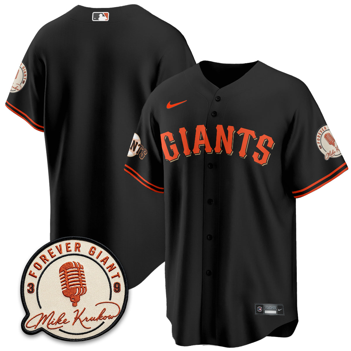 SF Mike Krukow Vapor Jersey - Stitched