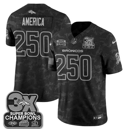 Denver Broncos 2026 Salute to Service V2 Vapor Jersey - Stitched