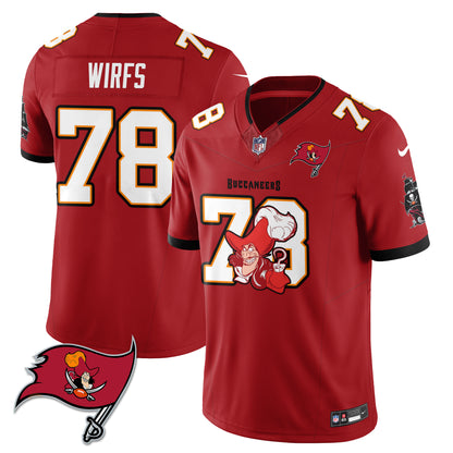 Tampa Bay Buccaneers x Red Coat Captain Edition Vapor Jersey - Stitched