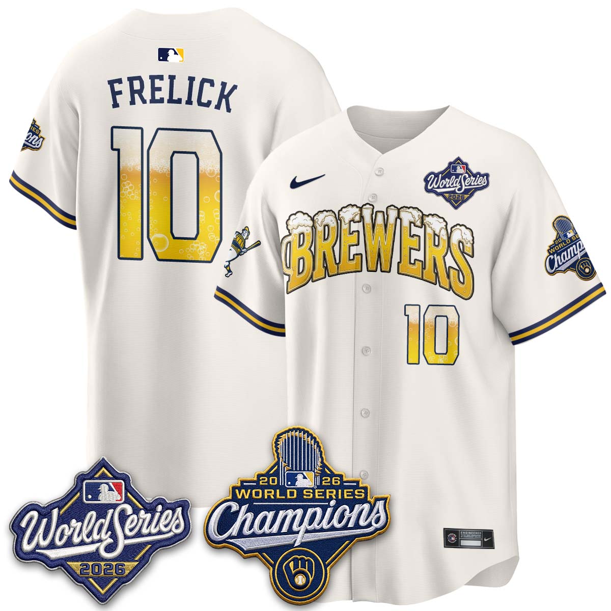 MIL "Pitcher & Pint" 2026 WS Champions Jersey - Stitched (#9) (2)