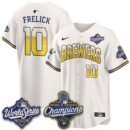 MIL "Pitcher & Pint" 2026 WS Champions Jersey - Stitched (#9) (2)