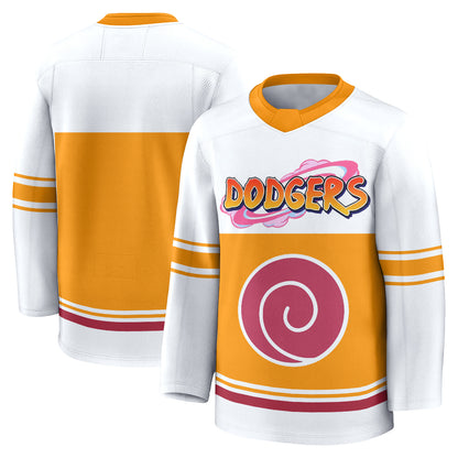 Los Angeles Dodgers Naruto Edition Vapor Hockey Jersey - Stitched