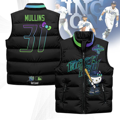 TB x Meow KT 2026 AL East Champs Puffer Vest - Printed