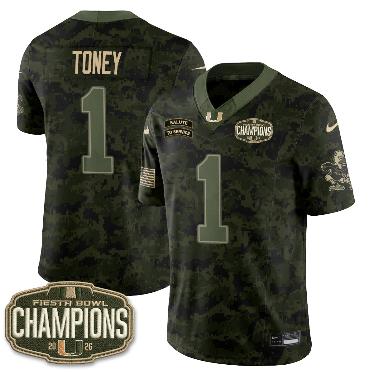MIA 2026 Salute to Service Vapor Jersey - Stitched