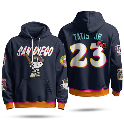 SD x Meow KT Fleece Hoodie - Printed